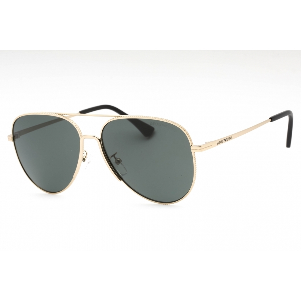 Emporio Armani EA2149D Sunglasses Matte Pale Gold Metal Aviator